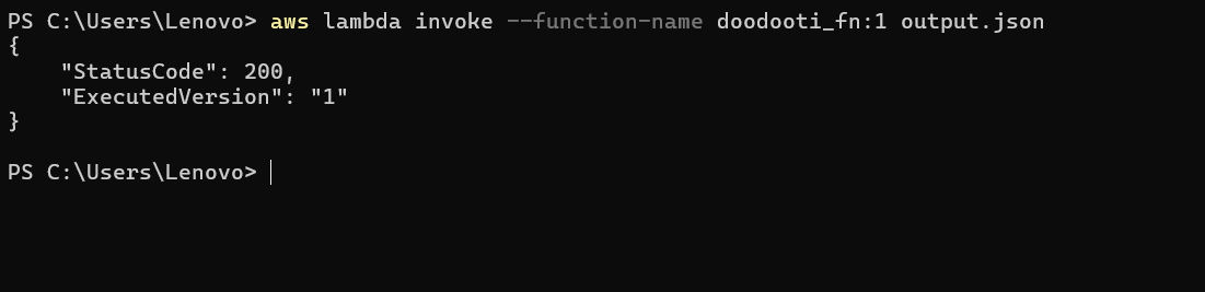 Testing the version 1 of doodooti_fn