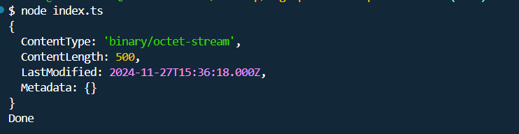 Byte range fetch response